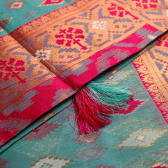 Monalisa Linen Blue Saree