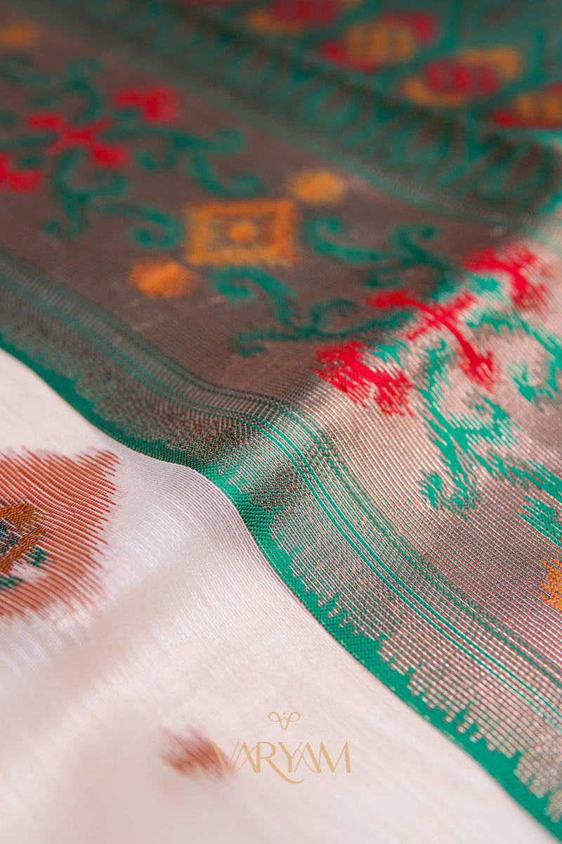 Kalista Linen Ice Green Saree