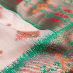 Kalista Linen Ice Green Saree
