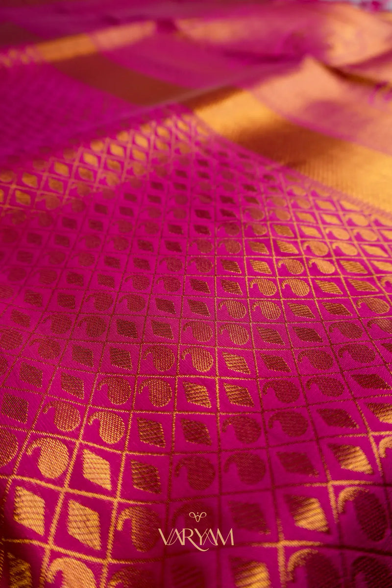 Veera Silk Pink Saree