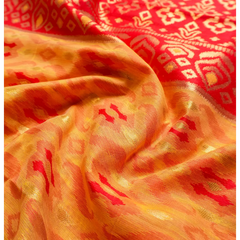 Saanjh Yellow Cotton Saree