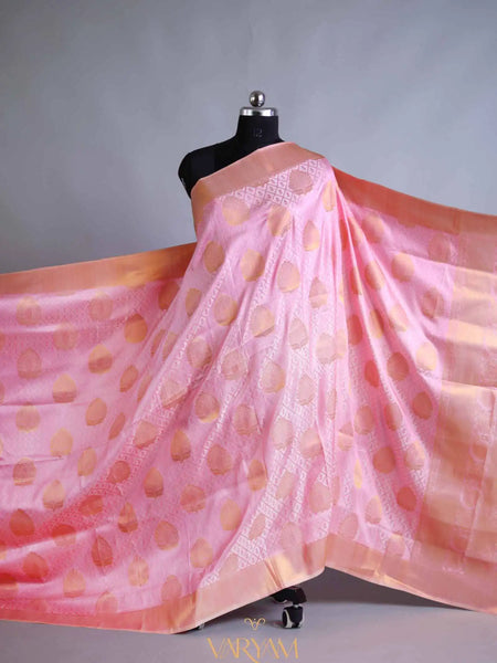 Zoya Silk Pink Saree