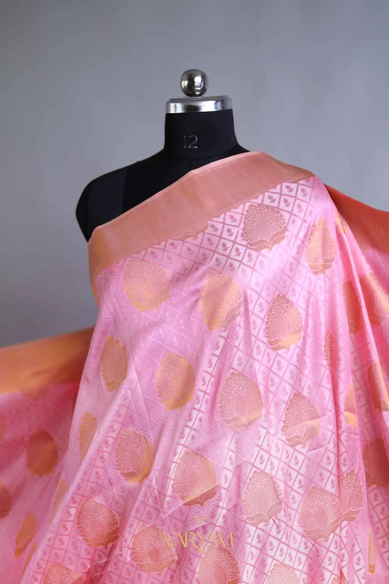 Zoya Silk Pink Saree
