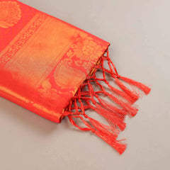 Zoya Silk Orange Saree