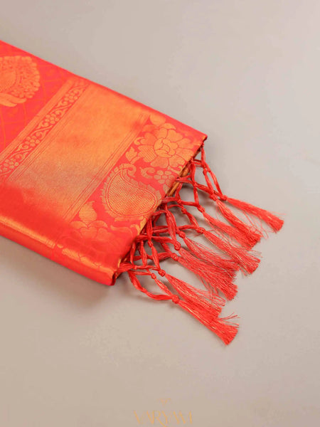 Zoya Silk Orange Saree
