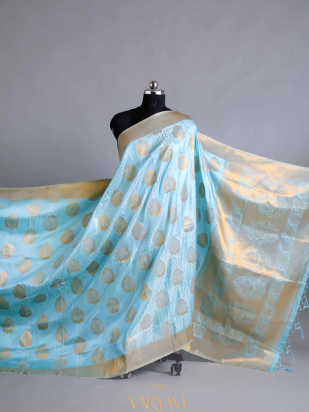 Zoya Silk Light Blue Saree