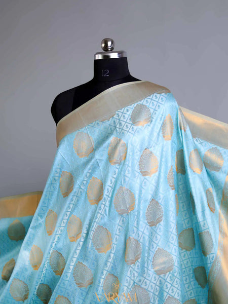 Zoya Silk Light Blue Saree