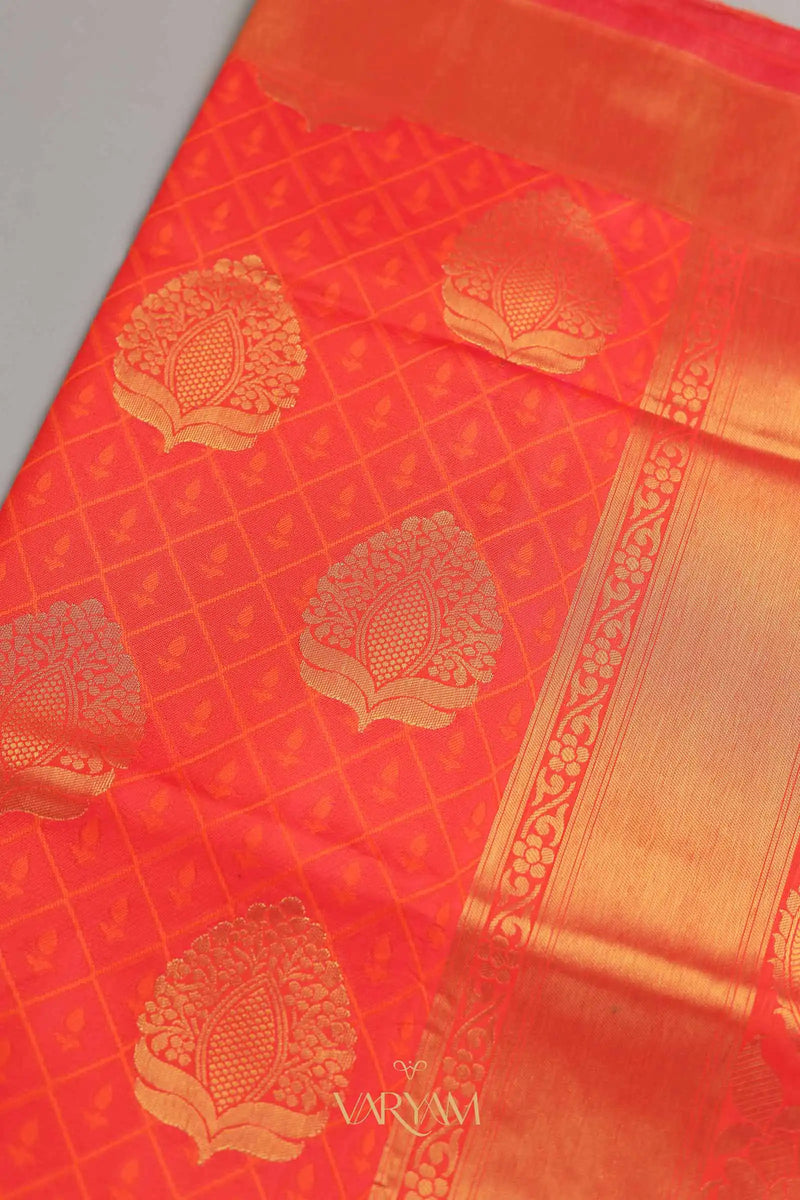 Zoya Silk Orange Saree
