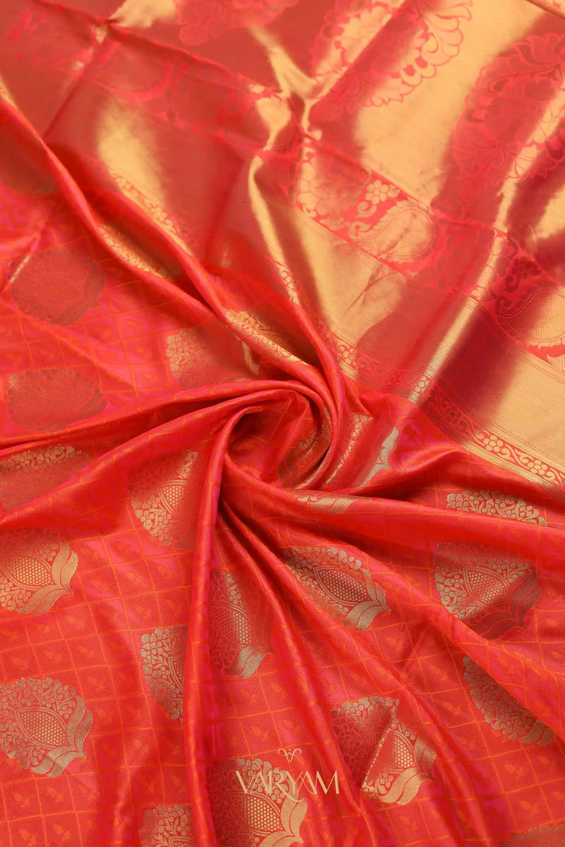 Zoya Silk Orange Saree