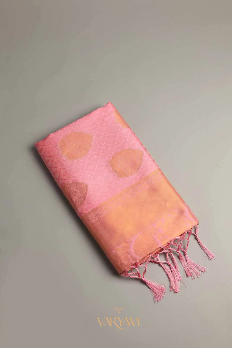 Zoya Silk Pink Saree