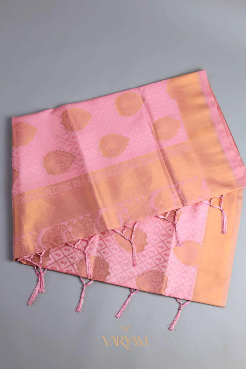 Zoya Silk Pink Saree