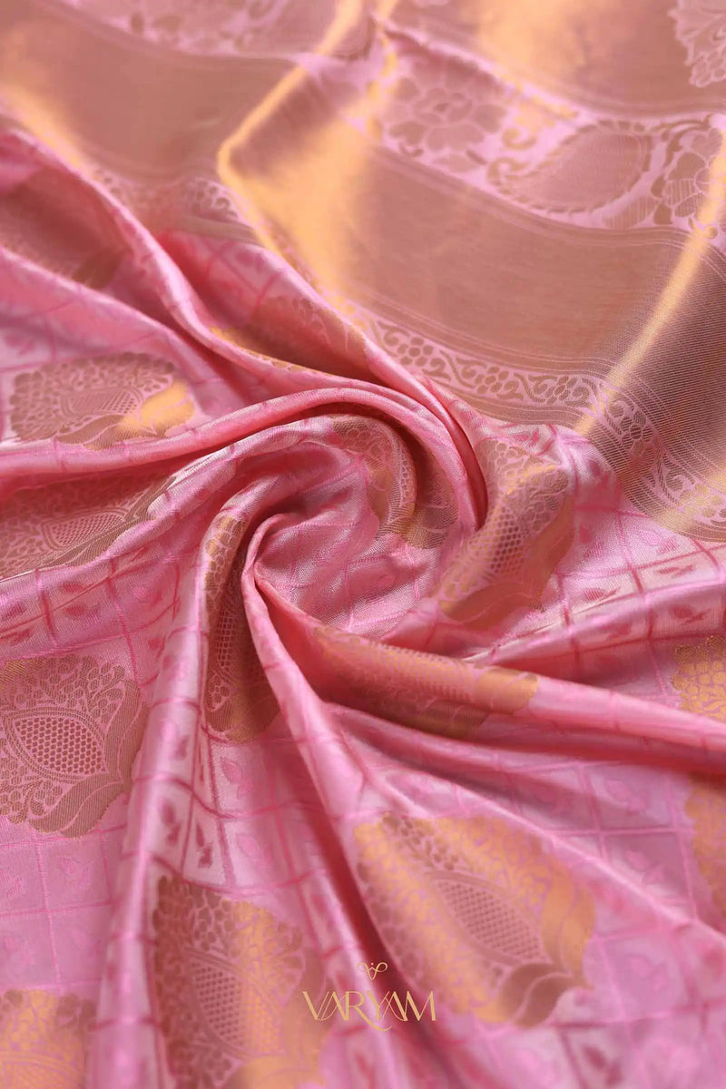 Zoya Silk Pink Saree