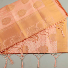 Zoya Silk Peach Saree
