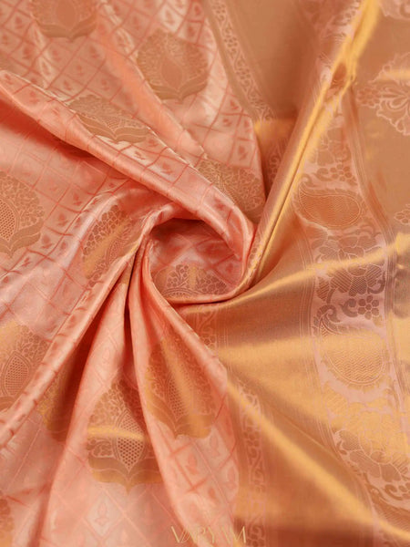 Zoya Silk Peach Saree