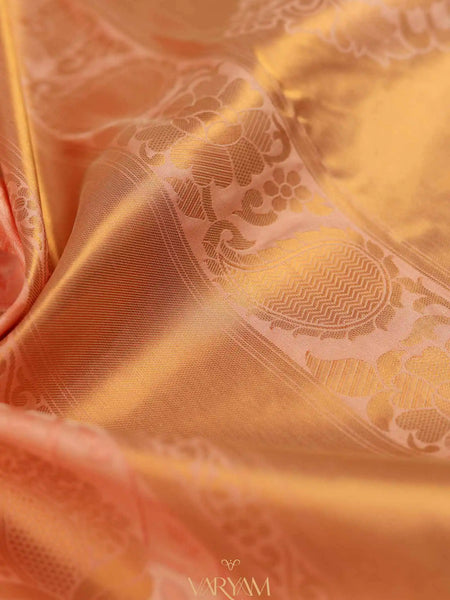 Zoya Silk Peach Saree