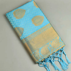Zoya Silk Light Blue Saree