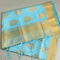 Zoya Silk Light Blue Saree