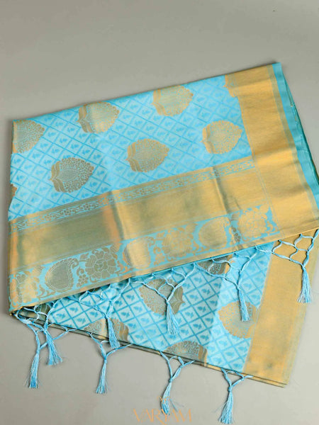 Zoya Silk Light Blue Saree