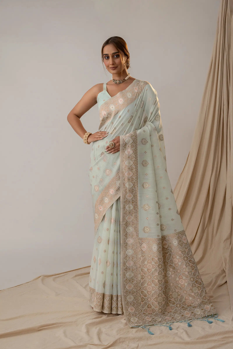 Chhaya Soft Blue Saree