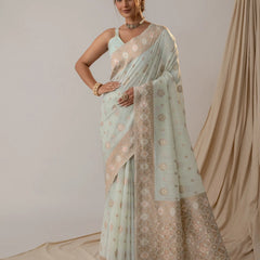 Chhaya Soft Blue Saree