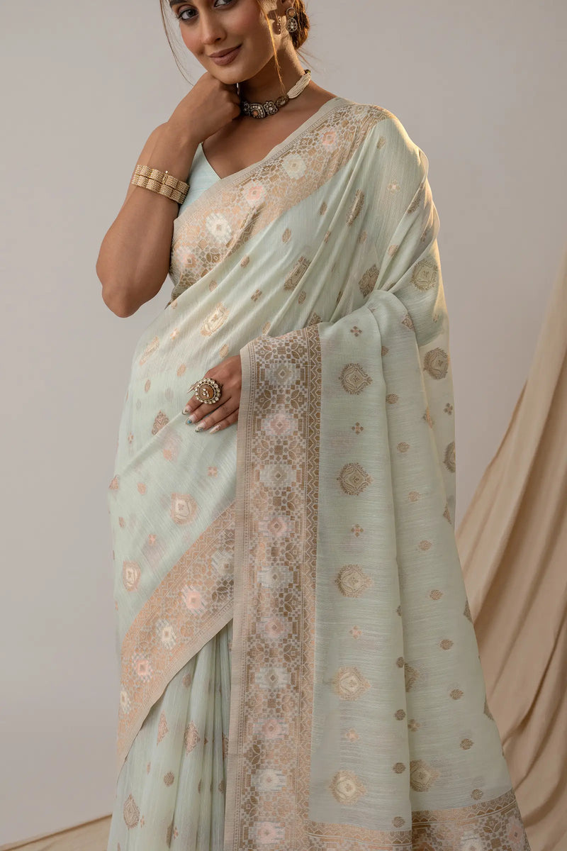 Chhaya Soft Blue Saree