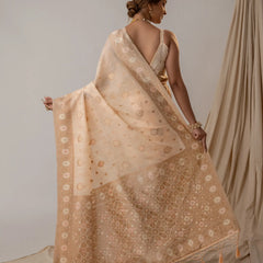 Chhaya Pastel Peach Saree