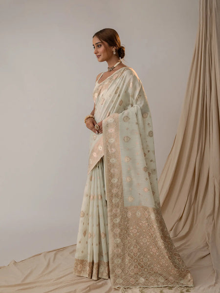 Chhaya Pistachio Saree