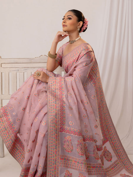 Meher Cotton Purple Saree