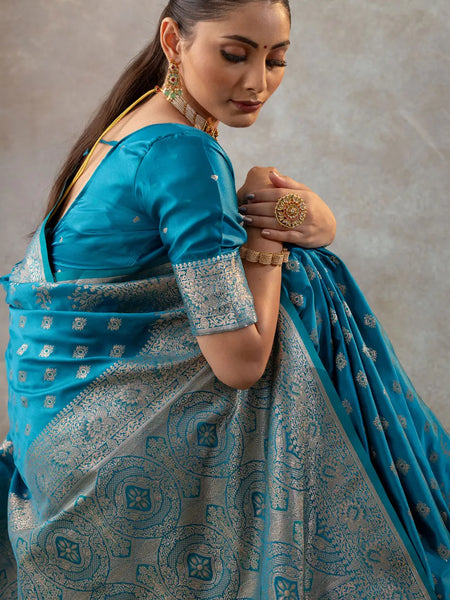 Aarohi Blue Saree
