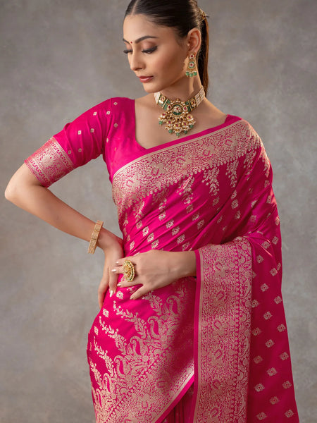 Aarohi Pink Saree