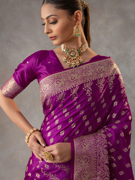 Aarohi Purple Saree
