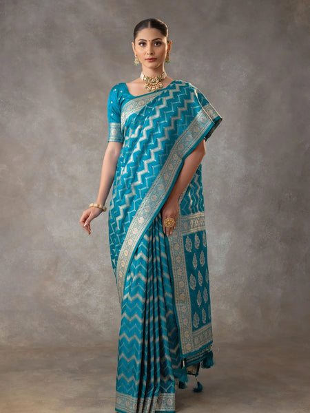 Vaidehi Blue Saree