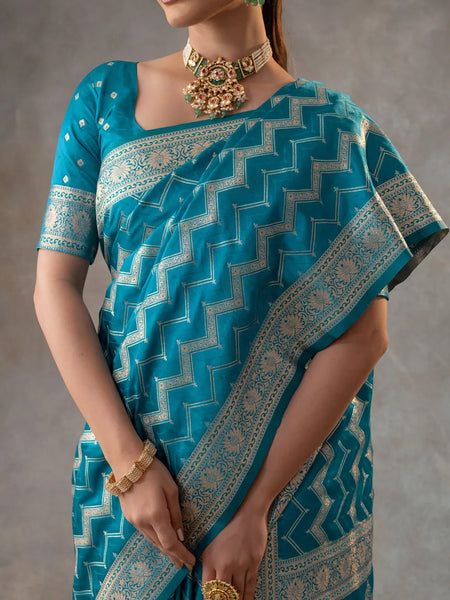 Vaidehi Blue Saree