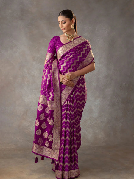 Vaidehi Purple Saree