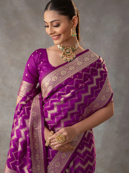 Vaidehi Purple Saree