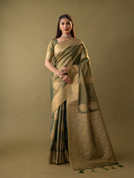 Imperial Silk Green Saree