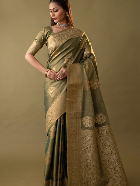 Imperial Silk Green Saree