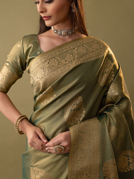 Imperial Silk Green Saree