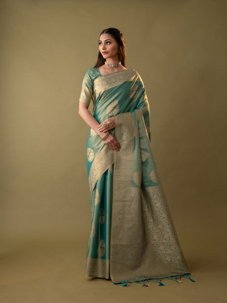Imperial Silk Blue Saree
