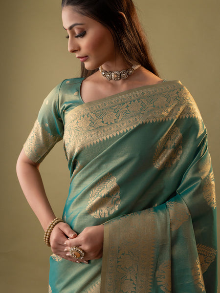 Imperial Silk Blue Saree