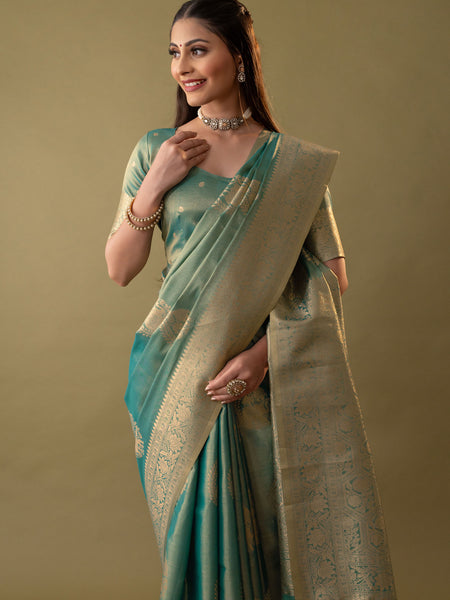 Imperial Silk Blue Saree