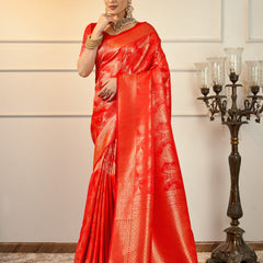 Jamawari Banarsi Satin Saree