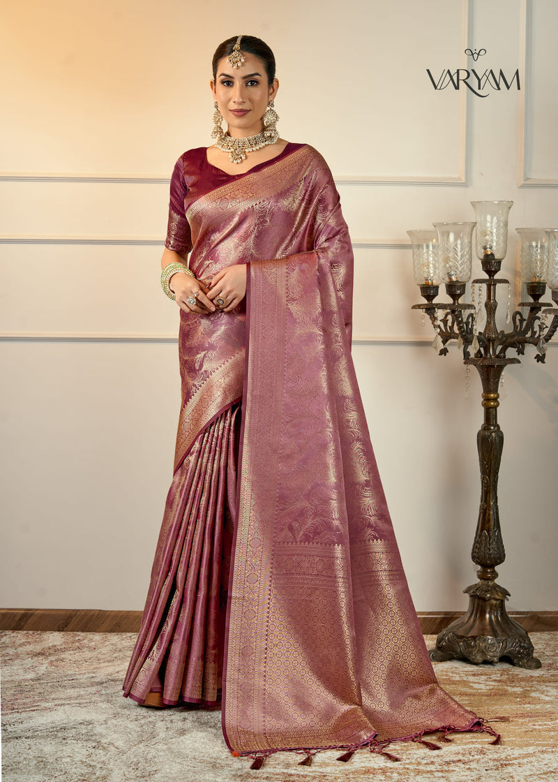 Jamawari Banarsi Satin Saree