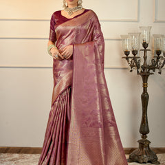 Jamawari Banarsi Satin Saree