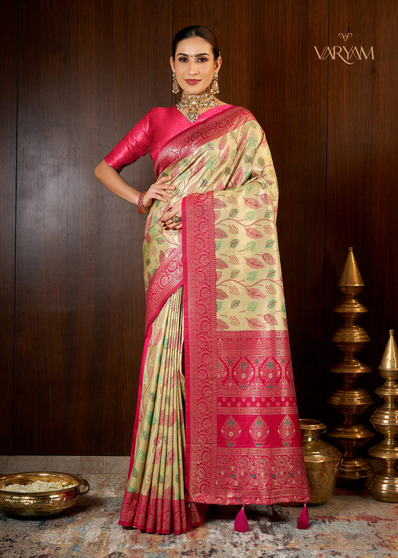 Ahana Tissue Silk Saree