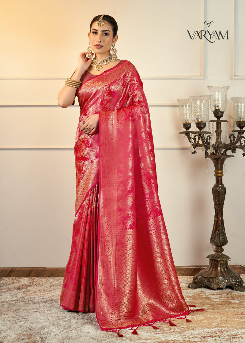 Jamawari Banarsi Satin Saree