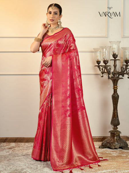 Jamawari Banarsi Satin Saree