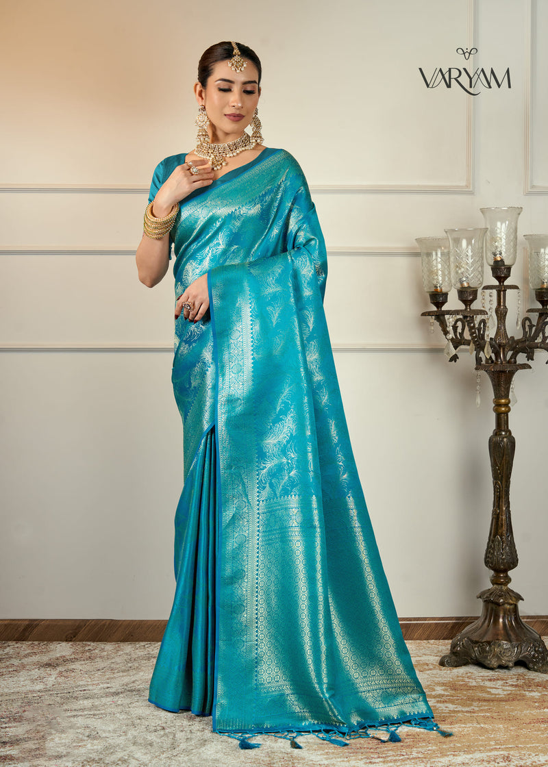 Jamawari Banarsi Satin Saree