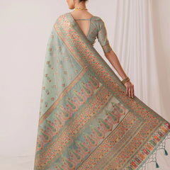 Saba Cotton Blue Saree