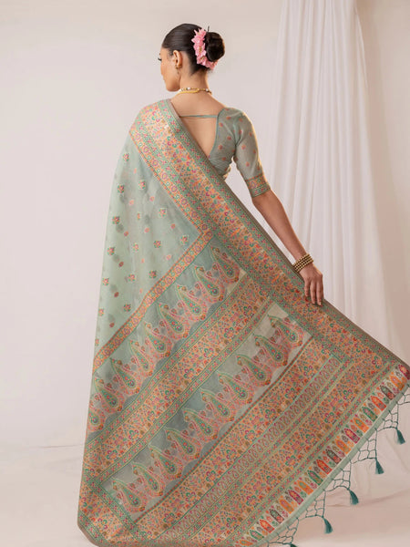 Saba Cotton Blue Saree